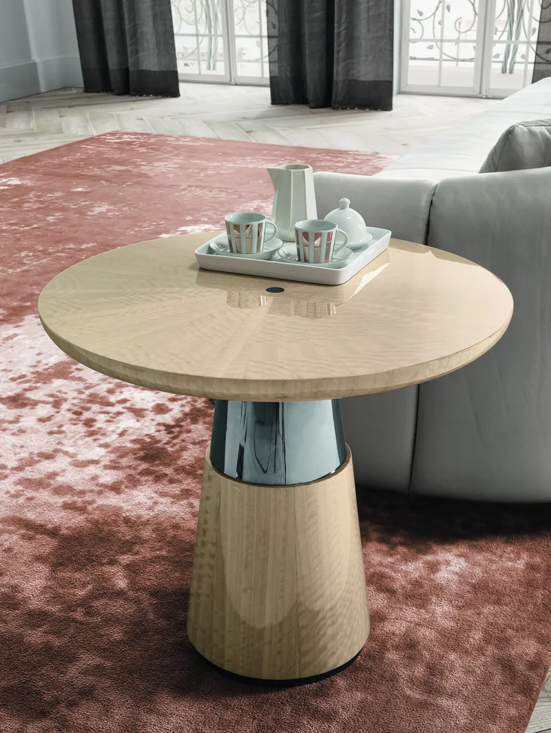 Sunset Pedestal End Table