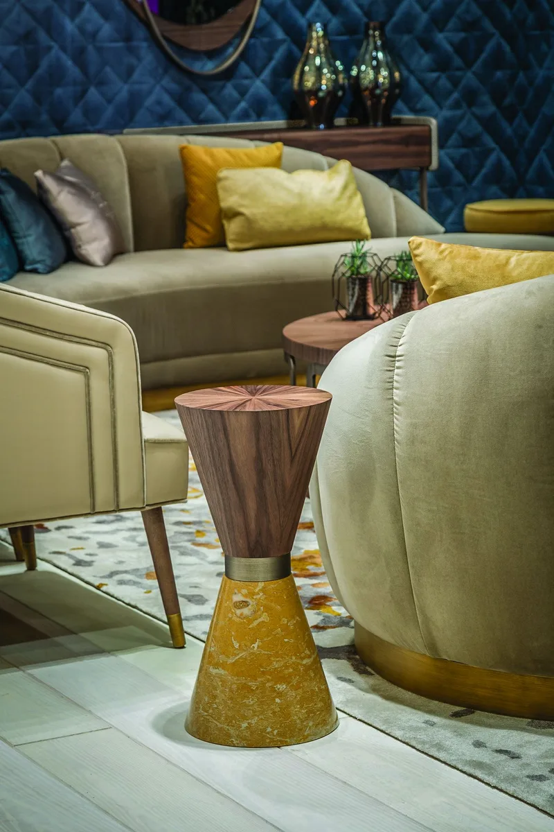 Riviera Pedestal End Table